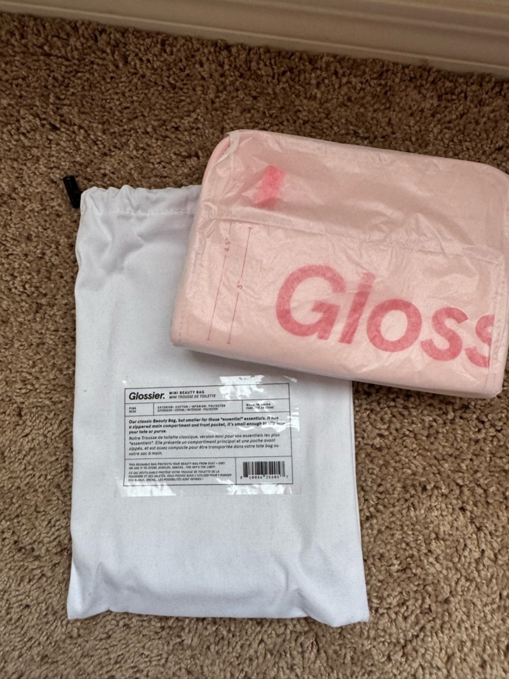 Glossier Mini Beauty Bag NWT